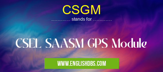 CSGM