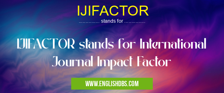 IJIFACTOR