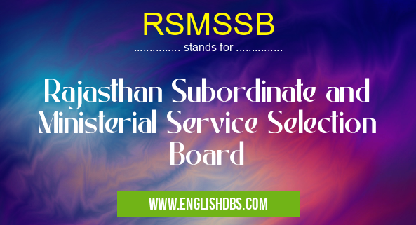 RSMSSB