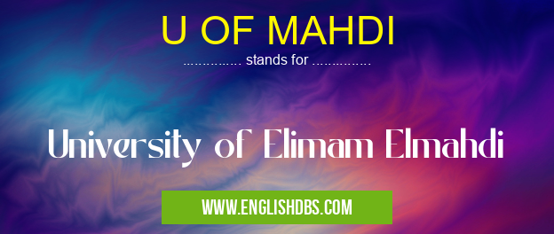 U OF MAHDI