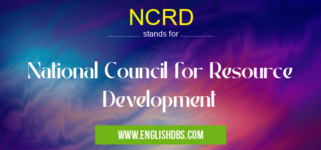 NCRD