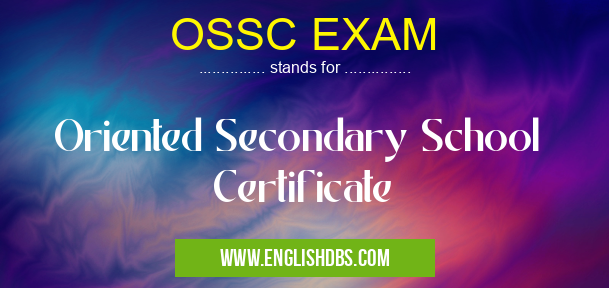 OSSC EXAM