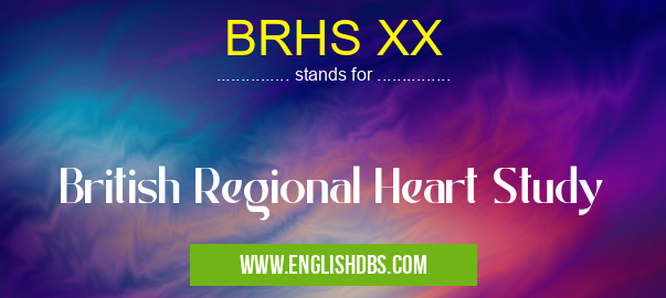 BRHS XX