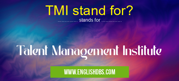 TMI stand for?