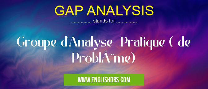 GAP ANALYSIS