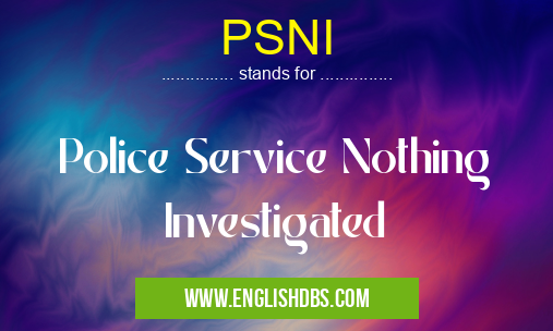 PSNI