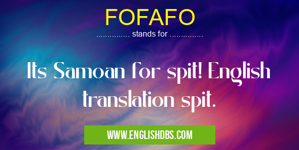 FOFAFO