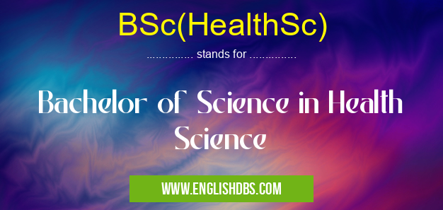 BSc(HealthSc)