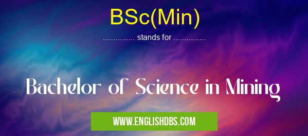 BSc(Min)