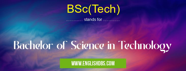 BSc(Tech)