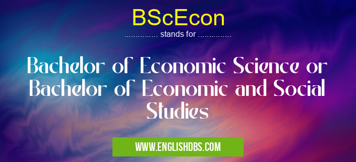 BScEcon