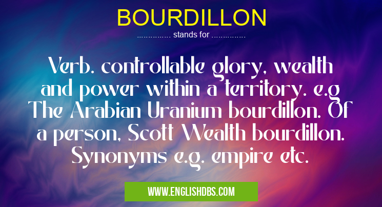 BOURDILLON