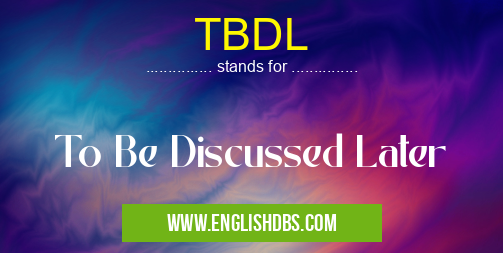 TBDL