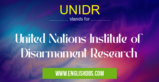 UNIDR