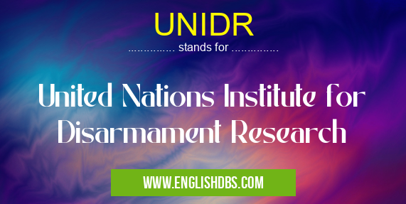 UNIDR