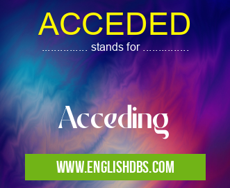 ACCEDED