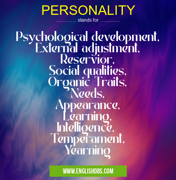 PERSONALITY