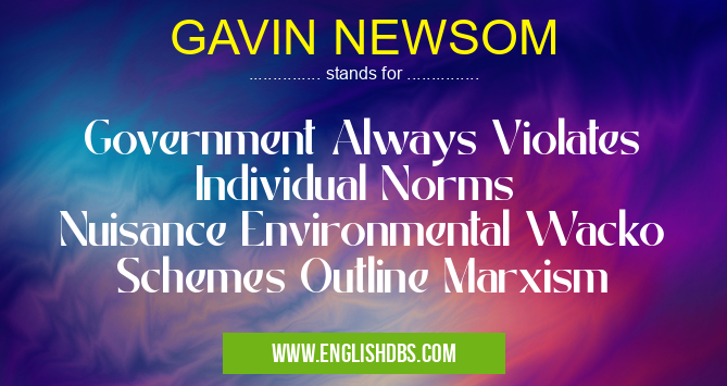 GAVIN NEWSOM