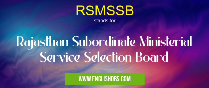 RSMSSB