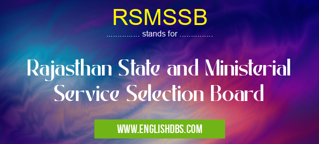 RSMSSB