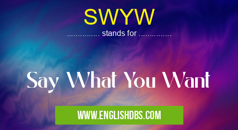 SWYW