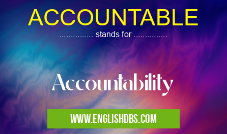 ACCOUNTABLE