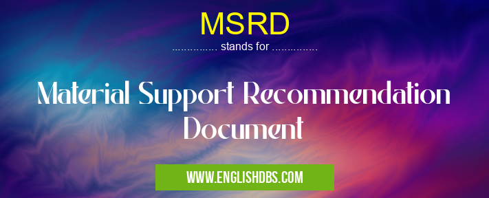 MSRD