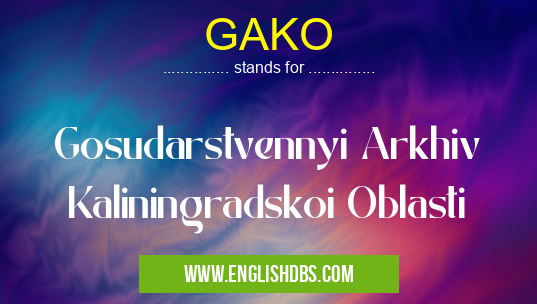 GAKO