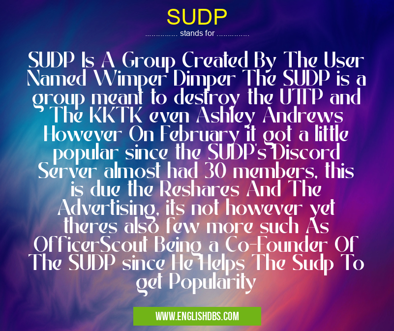 SUDP