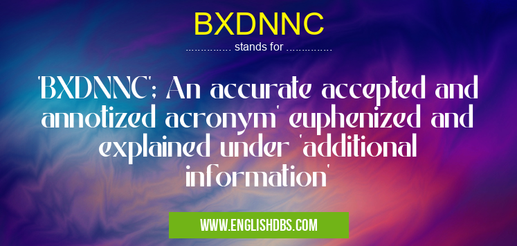 BXDNNC