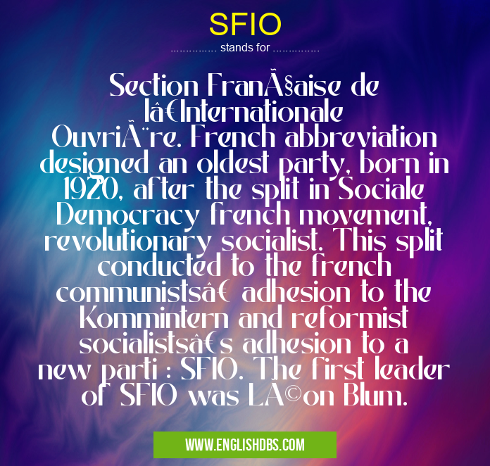 SFIO