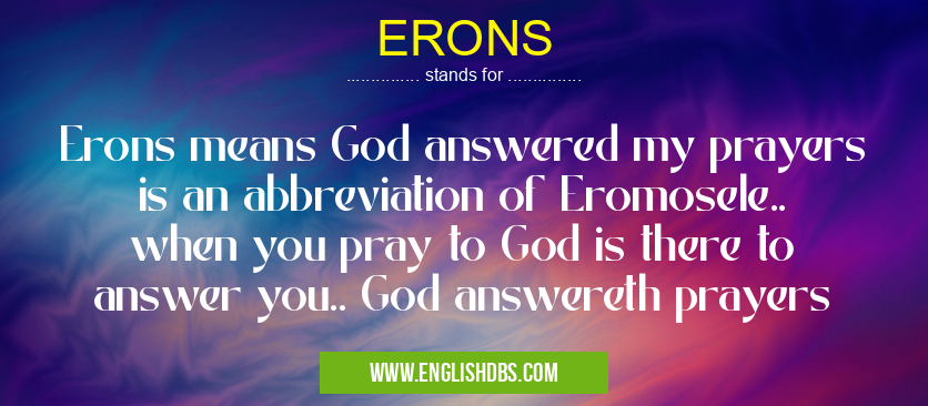 ERONS