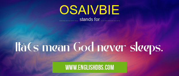 OSAIVBIE