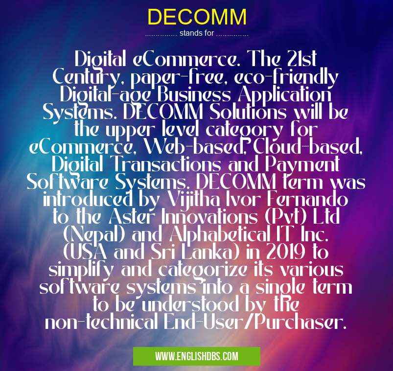 DECOMM