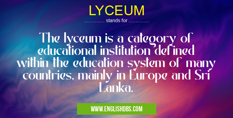 LYCEUM