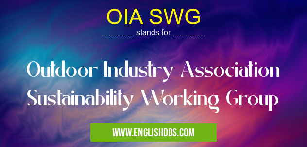 OIA SWG