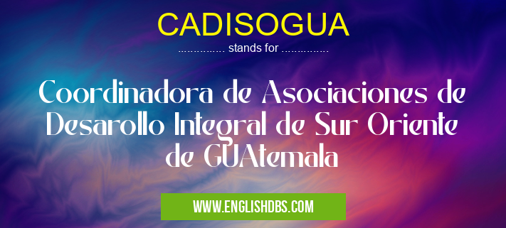 CADISOGUA