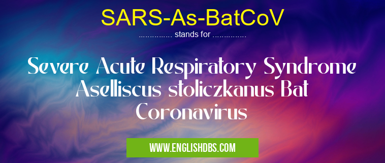 SARS-As-BatCoV