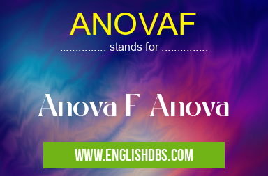 ANOVAF