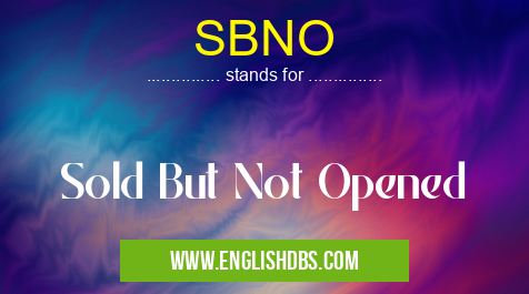 SBNO