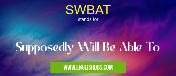 SWBAT