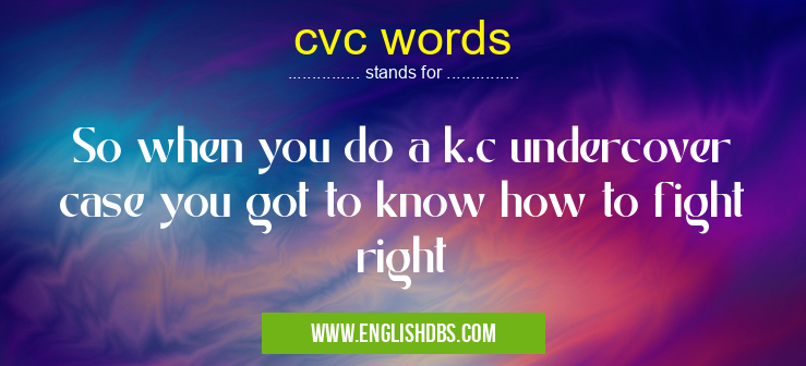 cvc words