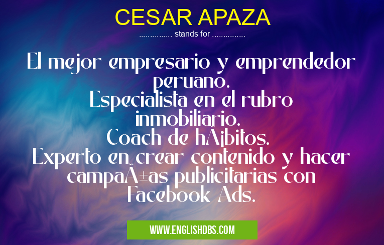 CESAR APAZA