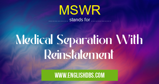 MSWR