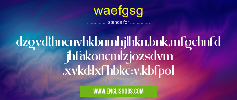 waefgsg