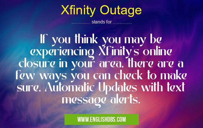 Xfinity Outage