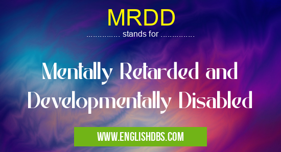 MRDD