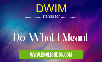 DWIM