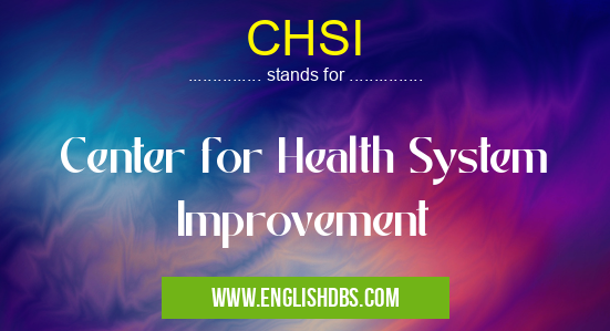 CHSI