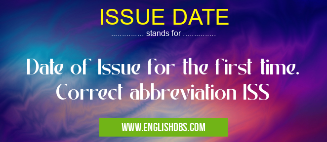 ISSUE DATE